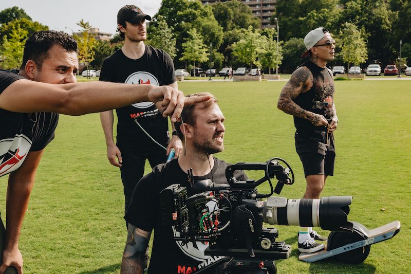 Behind the scenes filming Mat Made in Nashville