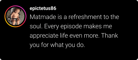 Review from epictetus86 praising Mat Made